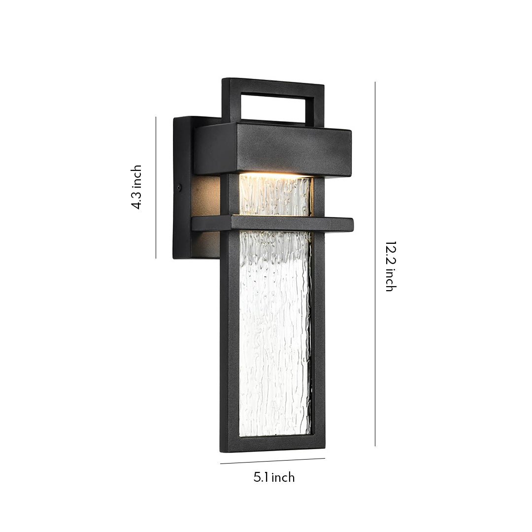 Modern Outdoor Wall Sconce with Integrated LED Light