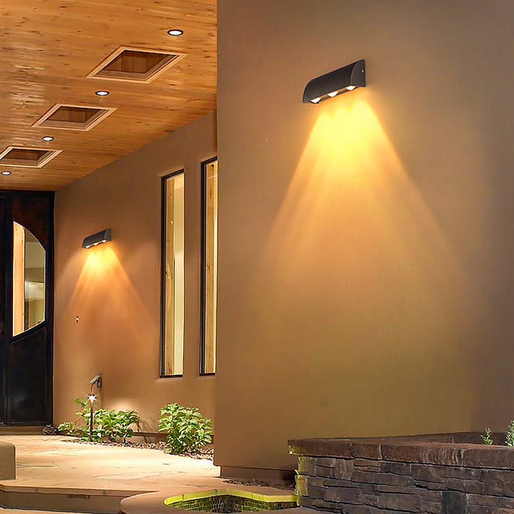 Outdoor Minimalist Led Waterproof Wall Light For Courtyard Balcony Foyer