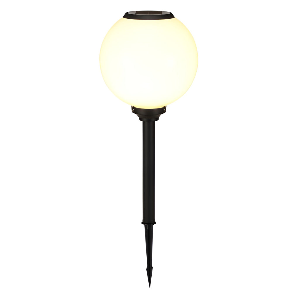 Lumina Solar Path Light Globe in Die-Cast Aluminum