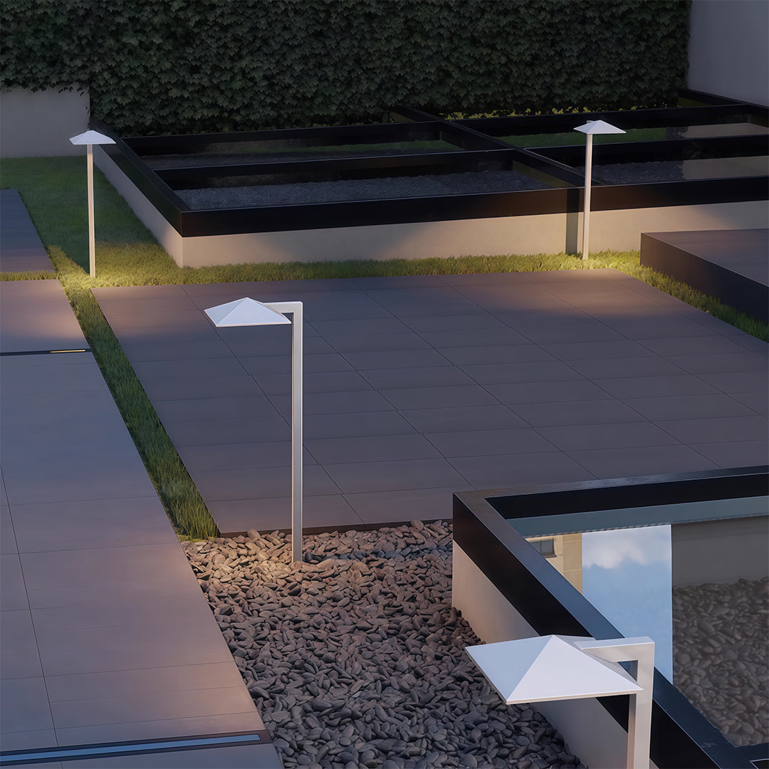 Modern Waterproof Pathway Lights with Plug-In Convenience for Outdoor Landscapes