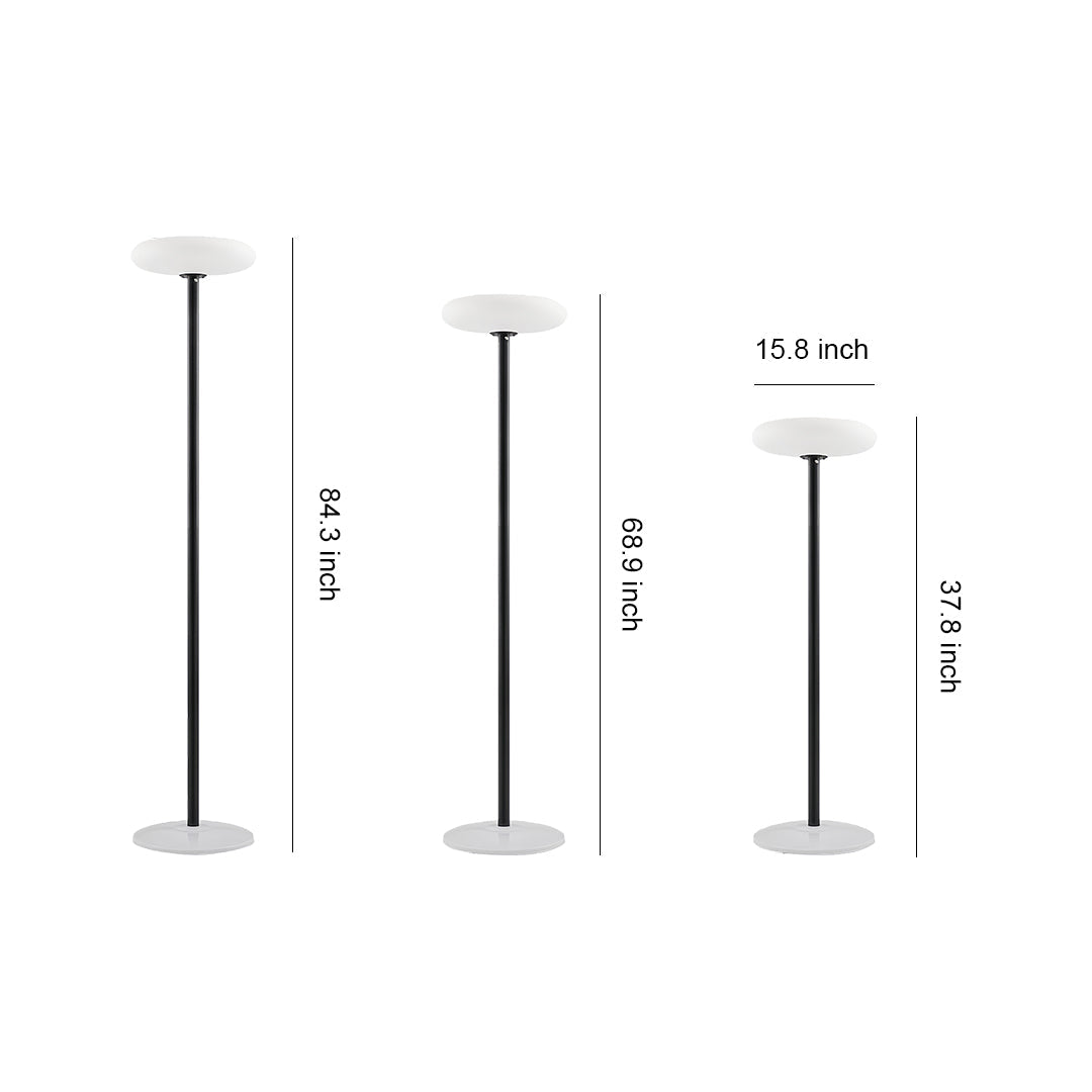 Lumina Solar Floor Lamp – Modern Aluminum Outdoor Patio Lighting