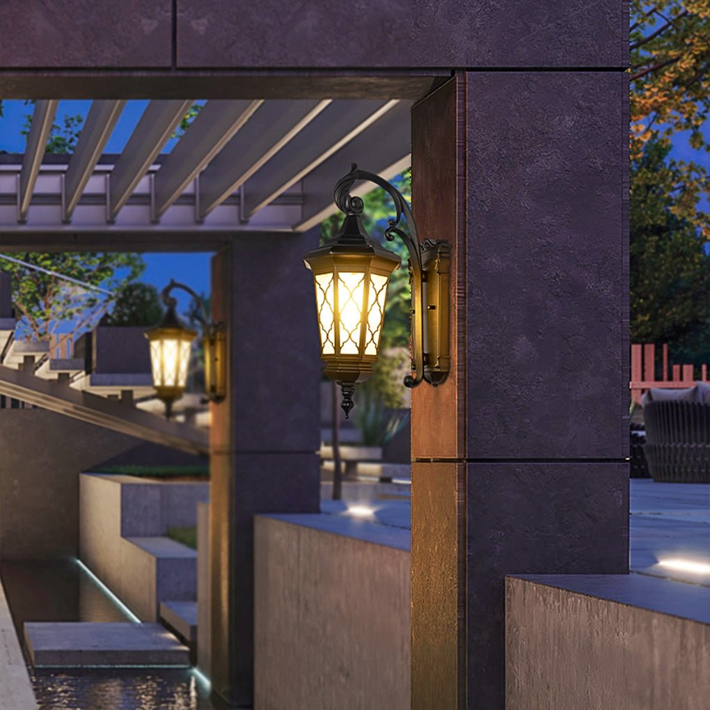 Outdoor Retro Waterproof Wall Lamp Decorative Lighting For Villa Courtyard Balcony