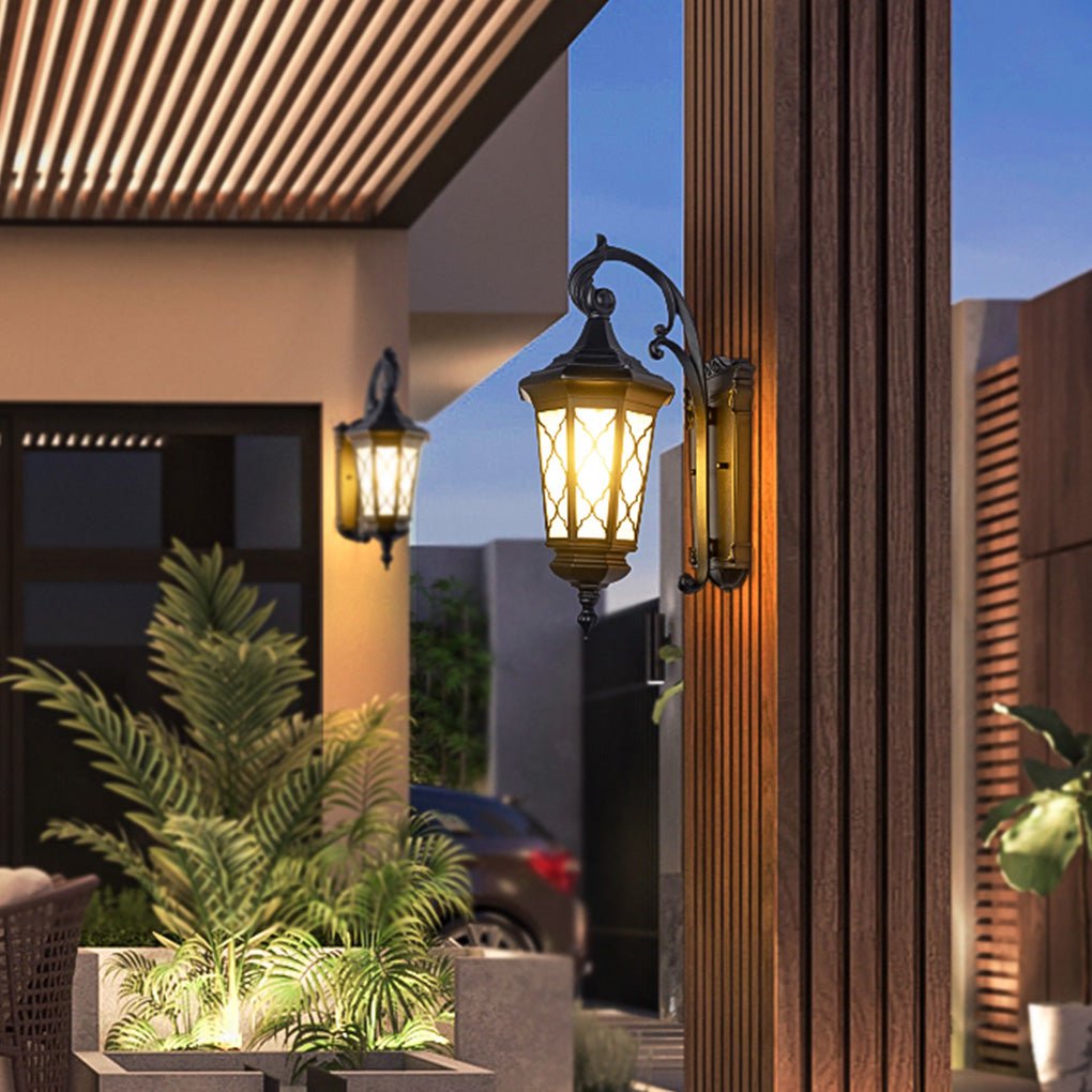 Outdoor Retro Waterproof Wall Lamp Decorative Lighting For Villa Courtyard Balcony