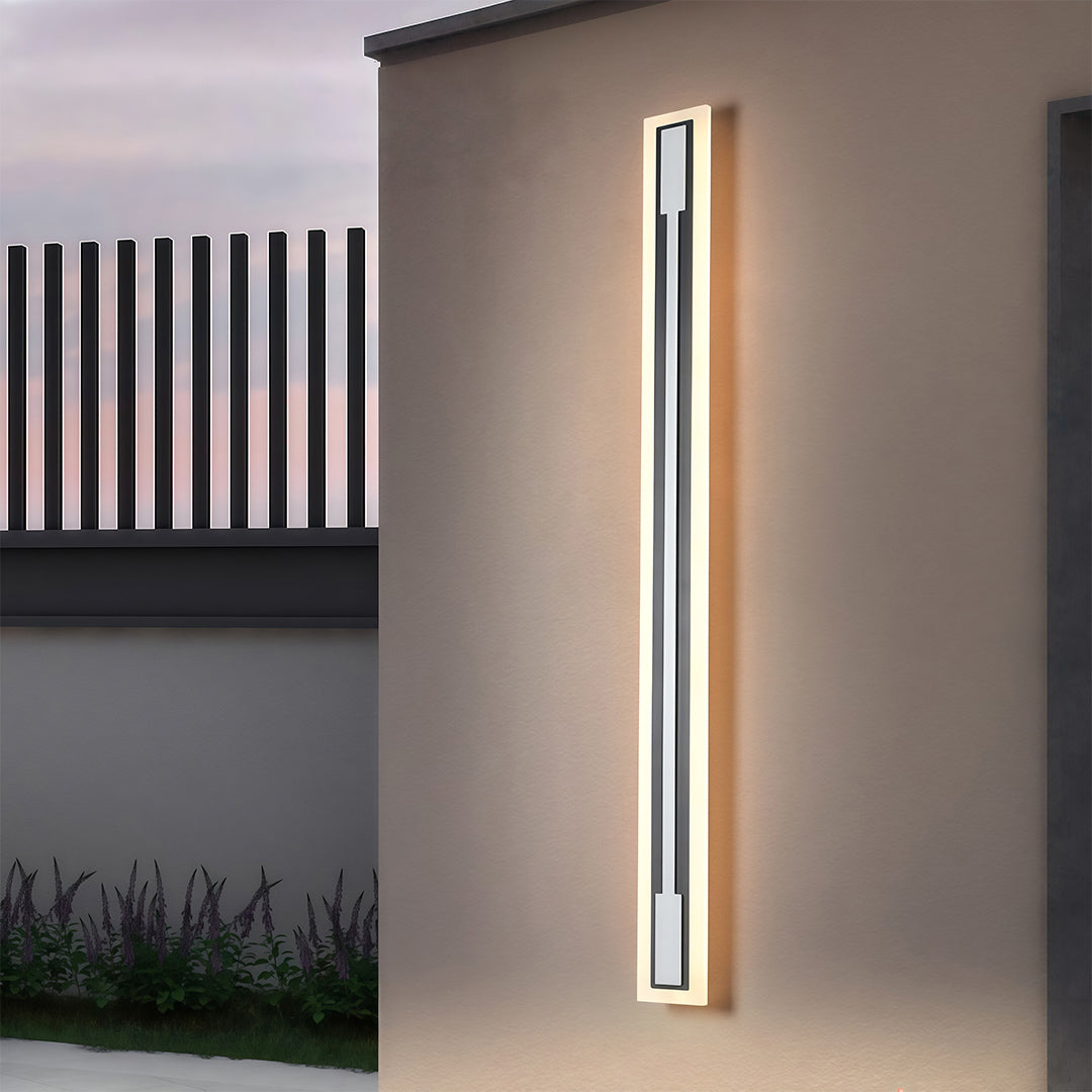 Modern Outdoor Linear Wall Sconce Waterproof LED Architectural Lighting