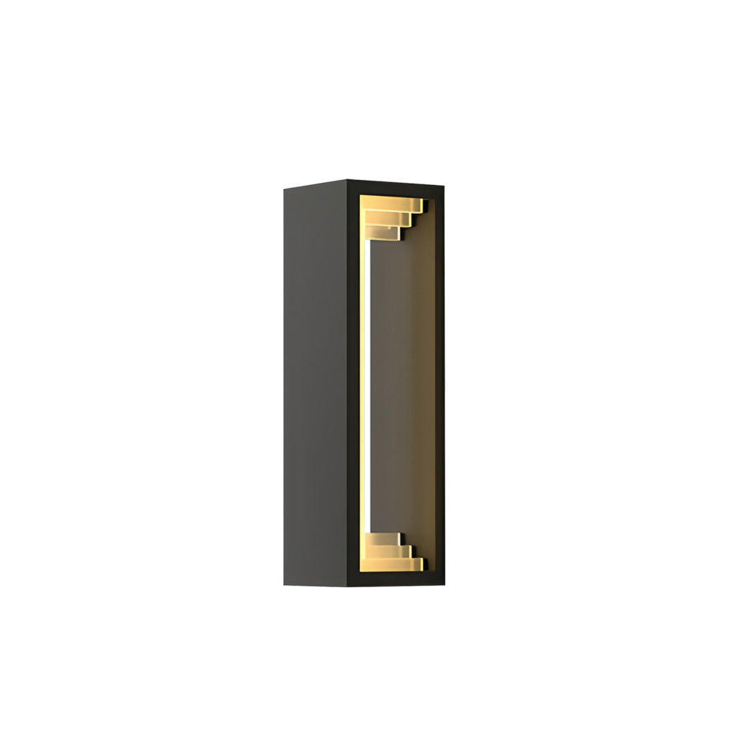 Modern Outdoor Wall Sconce in Stainless Steel with Warm LED Light