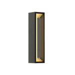 Modern Outdoor Wall Sconce in Stainless Steel with Warm LED Light