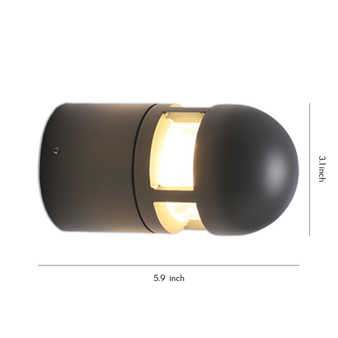 Aria Outdoor Wall Sconce — Waterproof LED Architectural Light in Bluish Gray