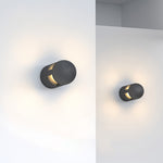 Aria Outdoor Wall Sconce — Waterproof LED Architectural Light in Bluish Gray