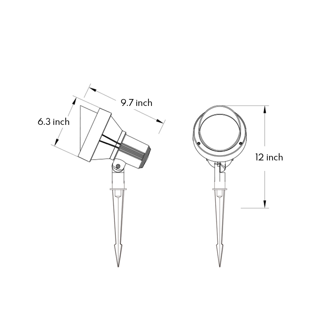 Nordic Minimalist LED Ground Stake Spotlight for Modern Landscapes