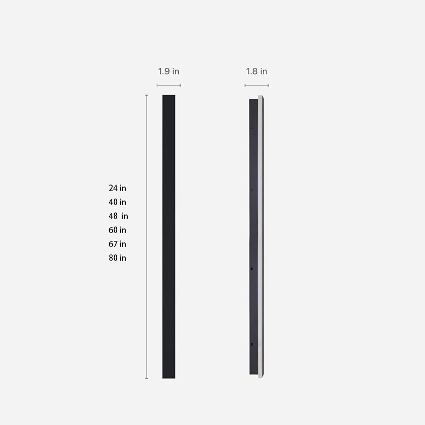 Linear LED Outdoor Wall Light in Black – Modern Architectural Strip Lighting
