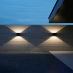 Luma Outdoor Up Down Wall Light – Minimalist LED Sconce in Black