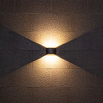 Luma Outdoor Up Down Wall Light – Minimalist LED Sconce in Black