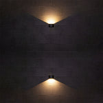 Luma Outdoor Up Down Wall Light – Minimalist LED Sconce in Black