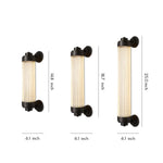 Luxury Minimalist Outdoor Wall Sconce with Copper Frame and Warm LED Light