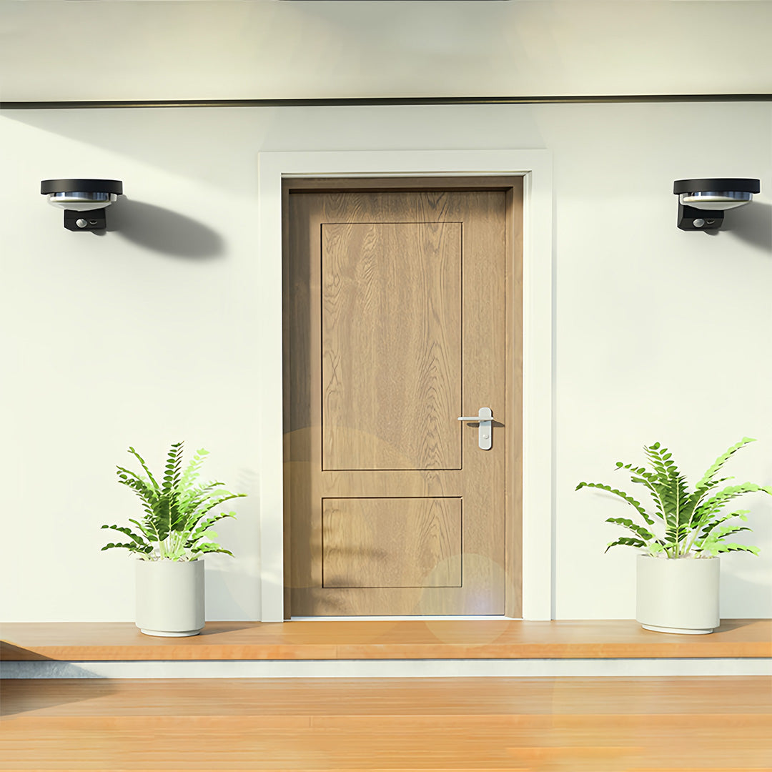 Aria Solar Wall Sconce Set of Two with Motion Sensor