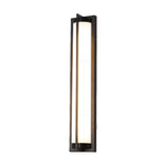 Modern Minimalist Outdoor Wall Sconce in Black Stainless Steel