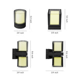 Modern Outdoor Wall Up Light | Architectural LED Sconce in Black