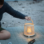 Outdoor Waterproof Garden Light Rechargeable Portable Cage Landscape Lighting With Us Plug