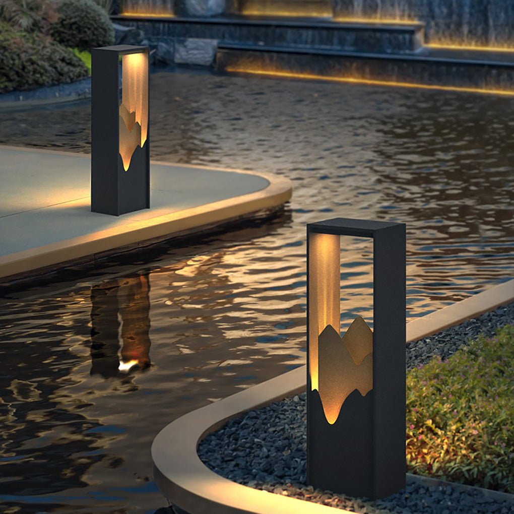Outdoor Waterproof Grass Light Solar Landscape Design Art Led Garden Lighting
