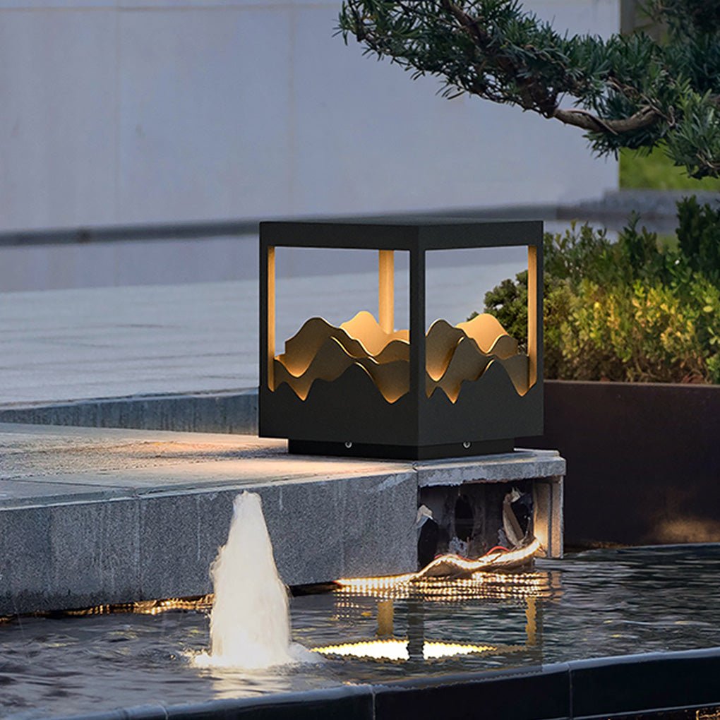 Outdoor Waterproof Led Courtyard Atmosphere Lamp Three Dimensional Landscape Design Courtyard Lamp