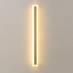 Outdoor Waterproof Rust Proof Minimalist Strip Led Wall Sconces Garden Light