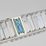 Aurelia Oval Crystal Chandelier in Gold Stainless Steel