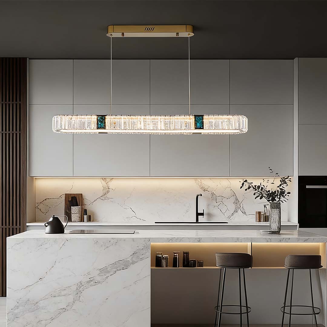 Aurelia Oval Crystal Chandelier in Gold Stainless Steel