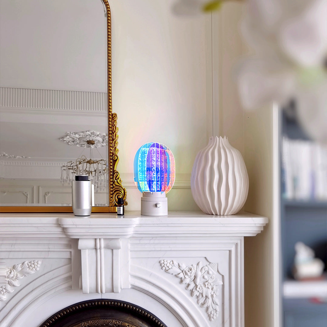 Aurora Prism LED Table Lamp – Modern Aluminum & Acrylic Accent Light