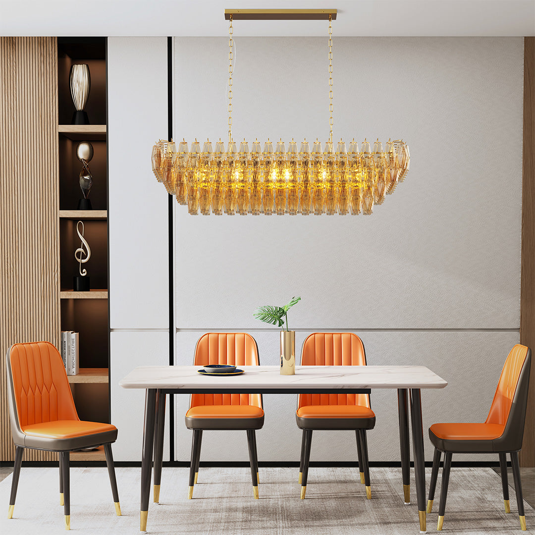 Modern Glass Pendant Chandelier 8-Light 10-Light American Luxury Ceiling Light