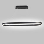 Oval LED Pendant Light in Aluminum for Modern Interiors