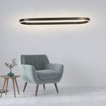Oval LED Pendant Light in Aluminum for Modern Interiors
