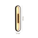 Modern Minimalist Oval LED Wall Sconce with Warm Ambient Glow
