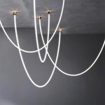 Linear LED Pendant Light – Minimalist Silicone Neon Ceiling Lamp