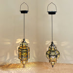 Solar-Powered Moroccan Lanterns for Outdoor Patio and Garden