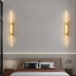 Modern Linear LED Wall Sconce in Black, Gold, or Copper