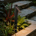 Bamboo Node LED Bollard Light — Modern Minimalist Landscape Lighting
