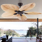Palm Leaf Frequency Conversion Noiseless Timing Shutdown Ceiling Fan