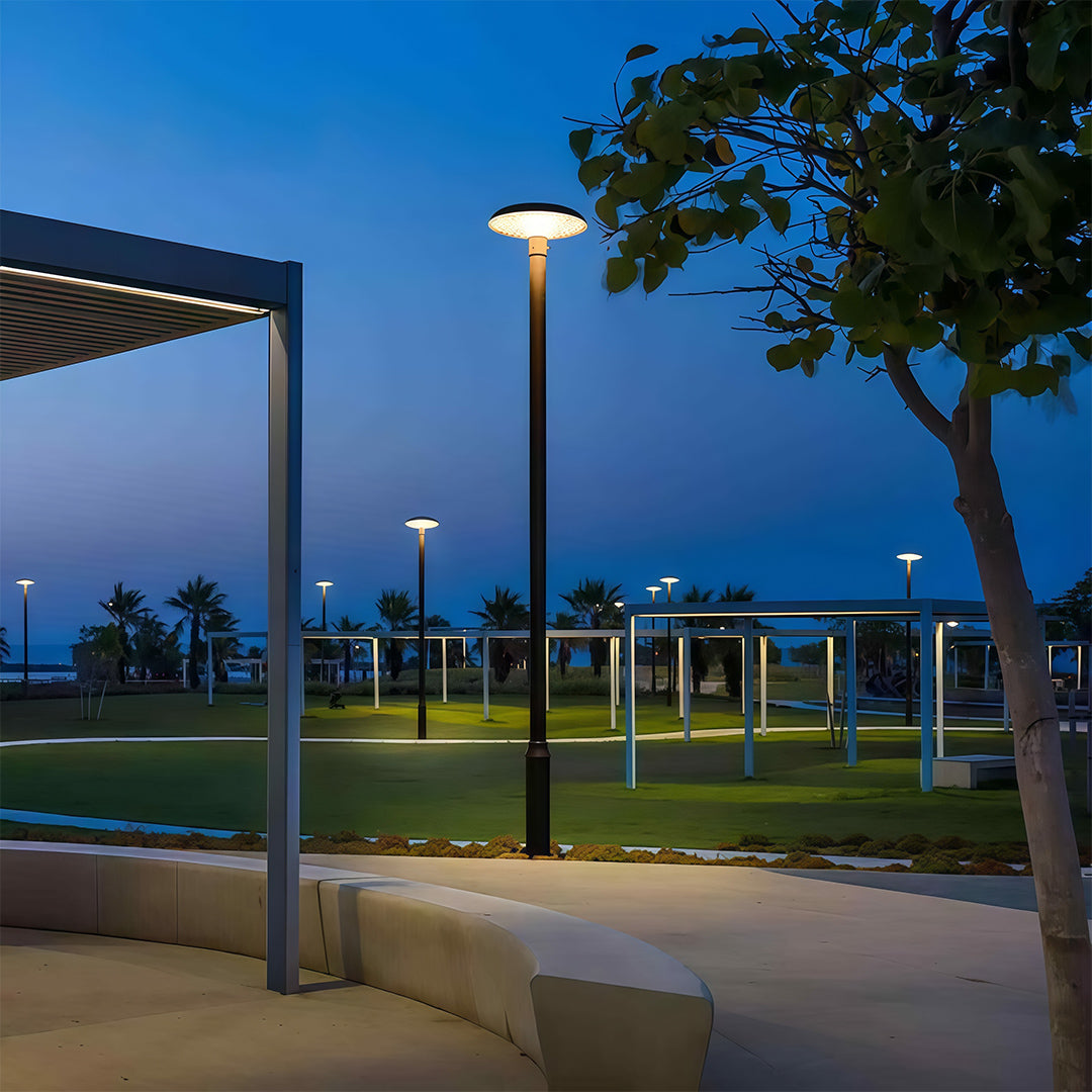 Architectural LED Street Light – Solar & Hardwired Outdoor Pole Lighting