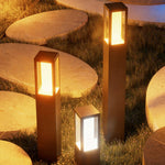 Modern Path Bollard Lights Outdoor Waterproof LED Landscape Lighting
