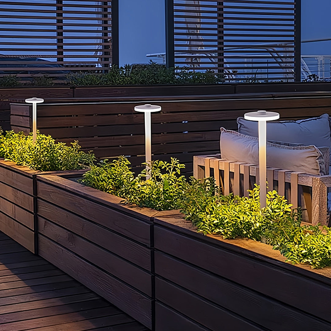 Aurora Path Light – Modern Waterproof LED Landscape Bollard for Garden Walkways