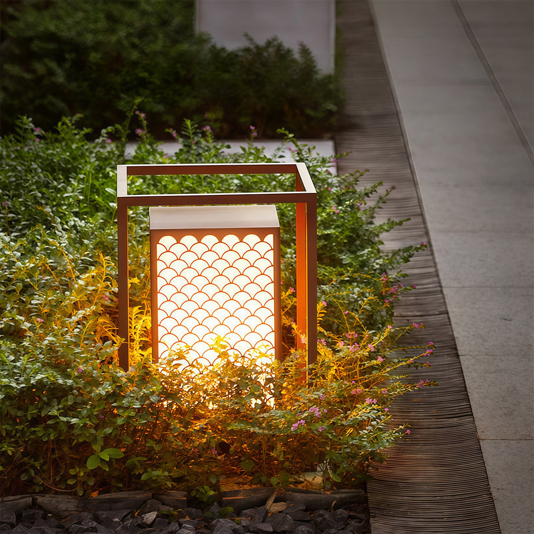 Marble LED Bollard Light for Courtyards, Walkways, and Gardens