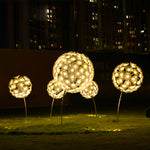 Dandelion Outdoor Landscape Light – Sculptural Stainless Steel Garden Lamp