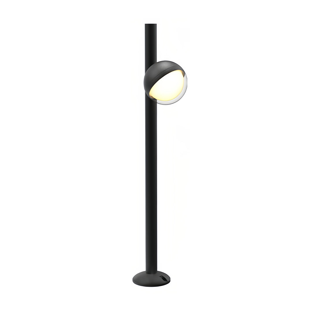 Modern Minimalist Pathway Landscape Lighting in Matte Black for Outdoor Walkways