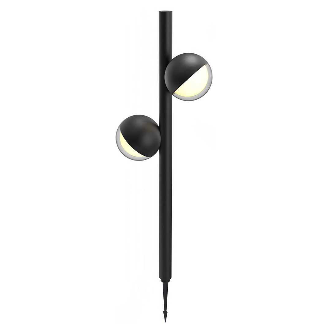 Modern Minimalist Pathway Landscape Lighting in Matte Black for Outdoor Walkways