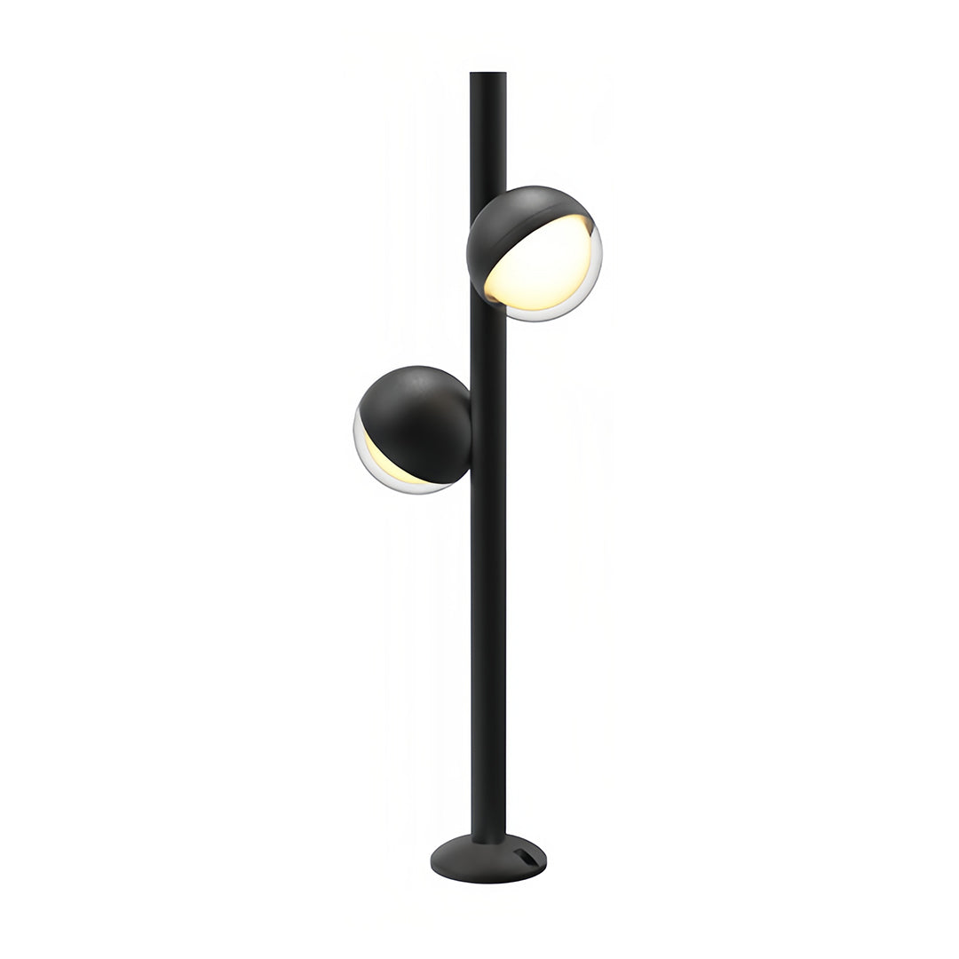 Modern Minimalist Pathway Landscape Lighting in Matte Black for Outdoor Walkways