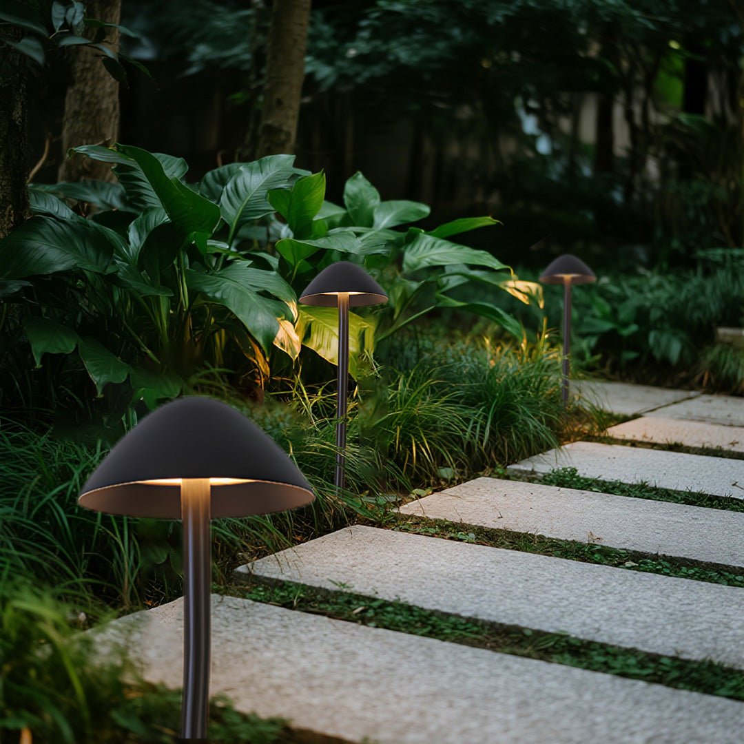 Mushroom Garden Lights Modern LED Landscape Lighting Set