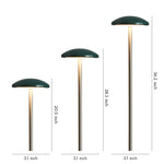 Pathway Landscape Light | Minimalist Outdoor Bollard in Matte Green