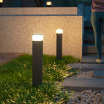 Modern Square Outdoor Bollard Light for Pathways & Gardens