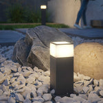 Modern Square Outdoor Bollard Light for Pathways & Gardens