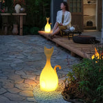 Sculptural Solar Animal Garden Light with Dimmable RGB LED